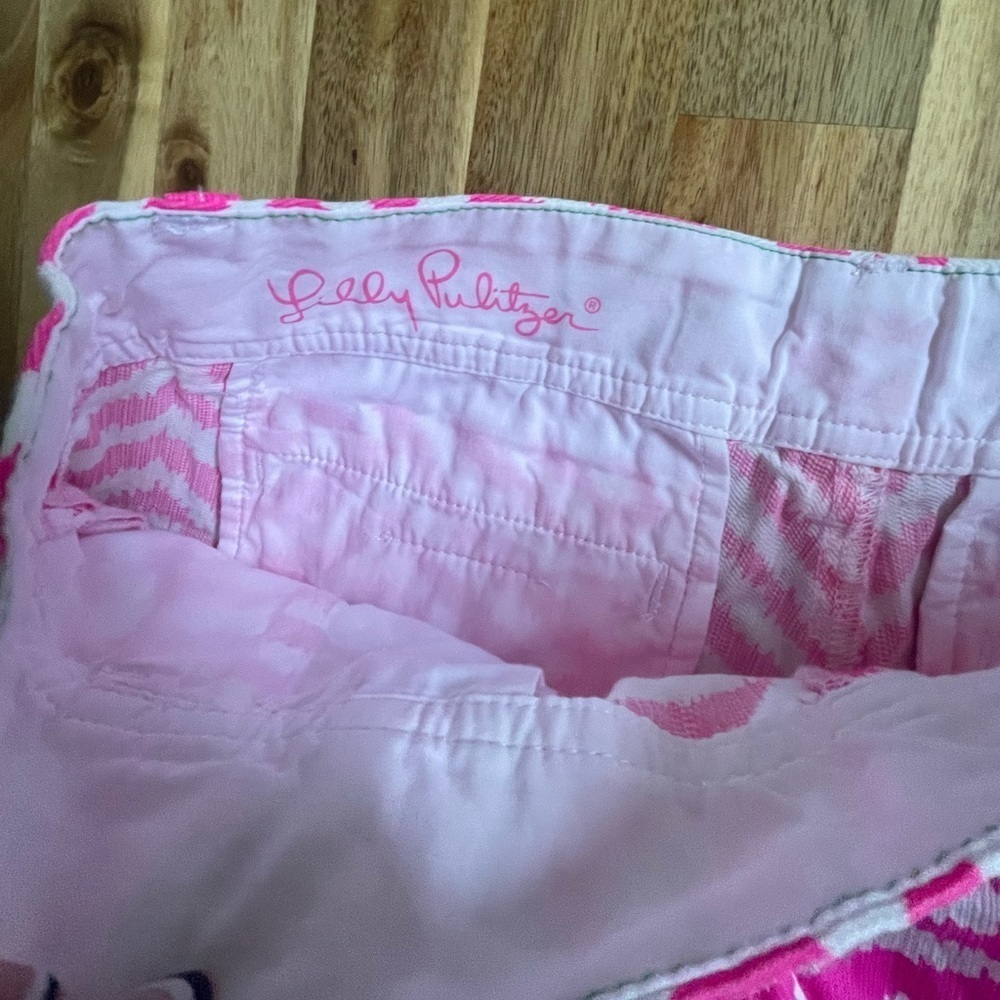 Lilly Pulitzer Women’s The Walsh Shorts Tropical Pink Zebron Size 0 - Picture 8 of 8